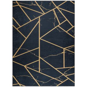 Tepih Hakano ARLEN MARBLE2 crno-zlatni glamour, 160x220 cm - Uređenje interijera