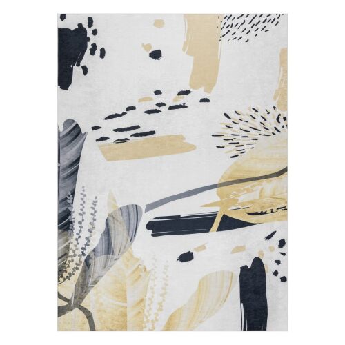 Hakano ARLEN ABSTRACT1 white abstract rug, 160x220 cm