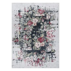 Hakano Arlen Flowers white abstract rug 160x220 cm - Home & Garden