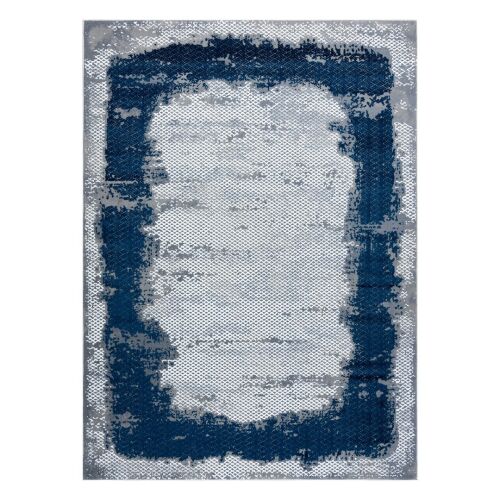 Hakano IONA FRAME gray and blue rug, 140x190 cm