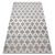 IONA CLOVER grey rug on white background