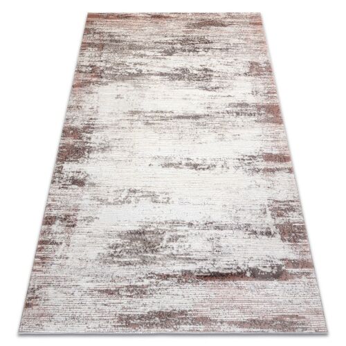 Angled view of Hakano IONA FRAME 2 beige area rug, 120x170 cm