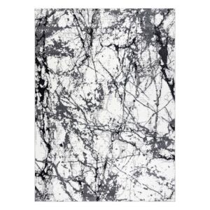 Hakano Vers Marble graphite grey rug, 140x190 cm, abstract pattern - Interior design