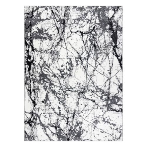 Hakano Vers Marble graphite grey rug, 140x190 cm, abstract pattern