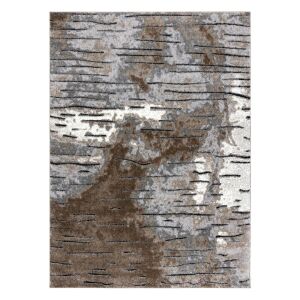 Hakano Vers Rio brauner Teppich, 80x150 cm, abstraktes Design - Innenarchitektur