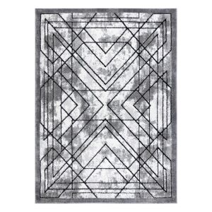 Tepih Hakano VERS TICO grafitni, geometrijski uzorak, 120x170 cm - Uređenje interijera