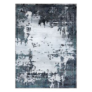Hakano WELLI ORNAMENT 2 grey rug, 160x220 cm, abstract design - Rug