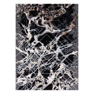Hakano WELLI ABSTRACT 2 grey rug, 160x220 cm, abstract design - Rug