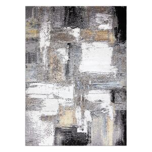 Hakano Welli Abstract 3 Creme Teppich 120x170 cm - Abstrakter Designteppich - Innenarchitektur