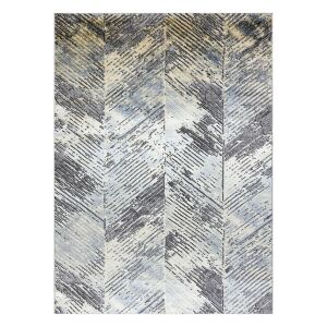 Hakano Welli Chevron grauer Teppich, 120x170 cm, Chevron-Muster - Innenarchitektur
