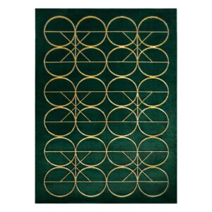 Dywan ESTEMA CIRCLES kolor zielony szklany 140x190 Hakano 111371279