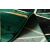 Detaljan prikaz pozadine i ruba zelenog tepiha Hakano Estema Marbletriangles