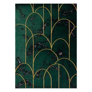 Estema Artdeco green rug with gold geometric pattern, 120x170 cm - Home & Garden