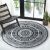 Hakano Beo cream round rug in a kids room setting