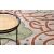 Detail of Hakano BEO HONEY beige rug with maze and bear design