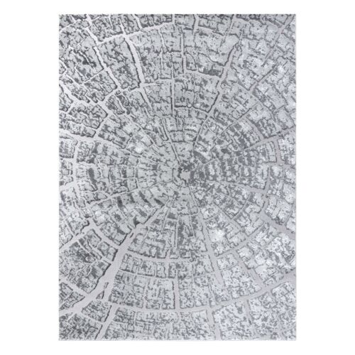 Dywan Hakano TREX TREE 2 szary, 80x150 cm, wzór słojów drzewa