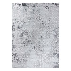 Dywan Hakano TREX ORNAMENT szary, 80x150 cm, widok z góry - Dekoracja