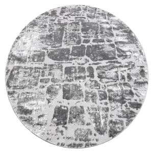 Koberec okrúhly TREX BRICK farba grafitová šedá r100 Hakano 111376975