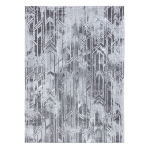 Dywan Hakano TREX STONE 2 grafitowy szary, 80x150 cm, wzór geometryczny - Dekoracja