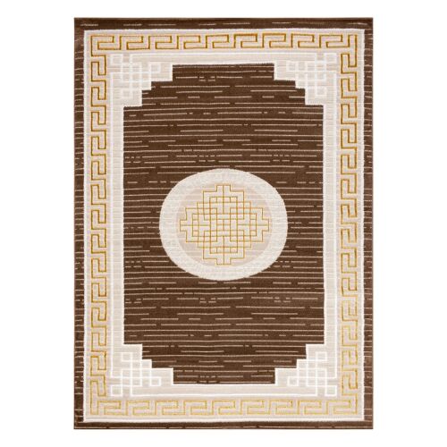 Bež Hakano TREX GREEK 2 tepih, 160x220 cm, pravokutni s grčkim uzorkom