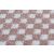 Close-up of Hakano TINIES DOLLY rug texture, pink and white checkered pattern