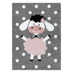 Hakano TINIES DOLLY сив килим с дизайн на овца, 160x220 cm - Килим