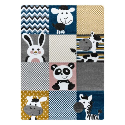 Hakano Tinies Zoo Cream Rug 160x220 with Animal Designs