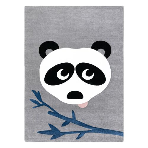 Hakano TINIES PANDA2 grey rug, panda design, 160x220 cm