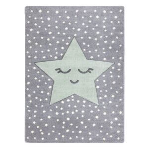 Tepih Hakano TINIES DREAM sivi sa zvijezdom, 140x190 cm - Uređenje interijera