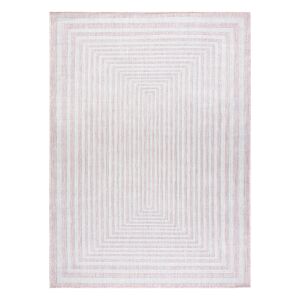 Tepih Hakano Vinea Maze puder roza, 80x150 cm, geometrijski uzorak - Uređenje interijera