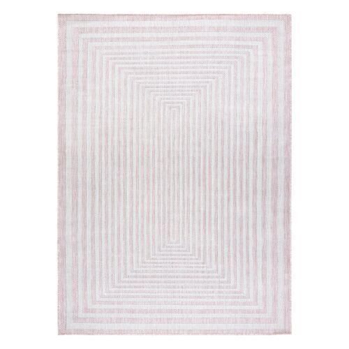 Tepih Hakano Vinea Maze puder roza, 80x150 cm, geometrijski uzorak