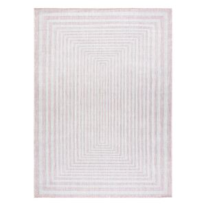 Hakano Vinea Maze Teppich, puderrosa und creme, 120x170 cm - Innenarchitektur