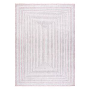 Tepih Hakano Vinea Maze puder roza, 160x220 cm, geometrijski uzorak - Uređenje interijera