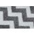Detaliu textură al covorului în zig-zag gri și alb Hakano Esmesa Zigzak