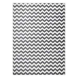 Килим Hakano Esmesa Zigzak сив, 80x150 см, геометричен модел - Декорация