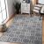 Hakano WINK HEXAGON gray rug in a living room setting