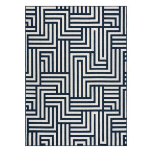 Hakano Wink Maze Cream Rug 140x200 with Geometric Pattern - Interior design
