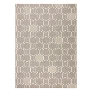 Hakano WINK HEXAGON beige rug, 120x170 cm, geometric pattern - Interior design