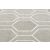 Close-up of the hexagon design on Hakano WINK HEXAGON beige rug