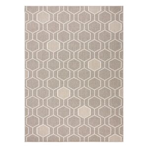 Hakano WINK HEXAGON beige rug, 160x230 cm, geometric pattern - Rug