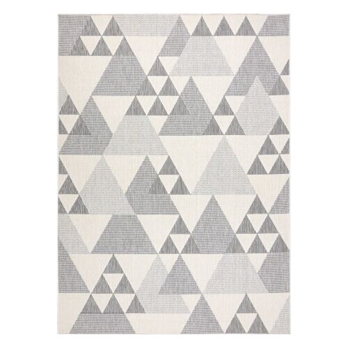 Hakano WINK TRIANGLE Cream Rug 120x170 cm with Geometric Pattern