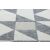 Detailed view of Hakano WINK TRIANGLE gray rug pattern