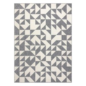 Hakano WINK TRIANGLE gray rug, 160x230 cm, geometric pattern - Interior design