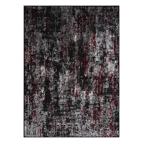 Carpet LEAN ORNAMENT colour anthracite grey 160x220 Hakano