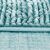 Detailed texture of turquoise bathroom rug