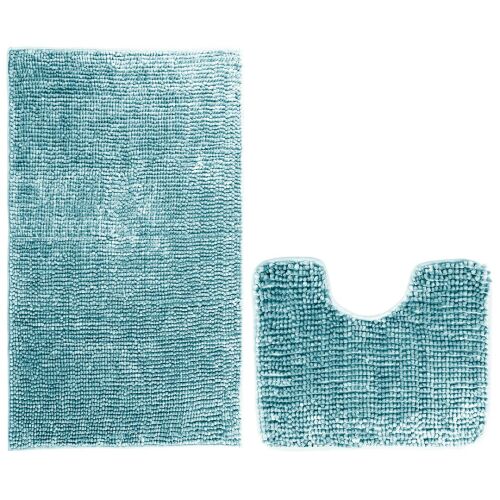 Bathroom mat BATI colour blue pattern modern 50x80+40x50 ameliahome