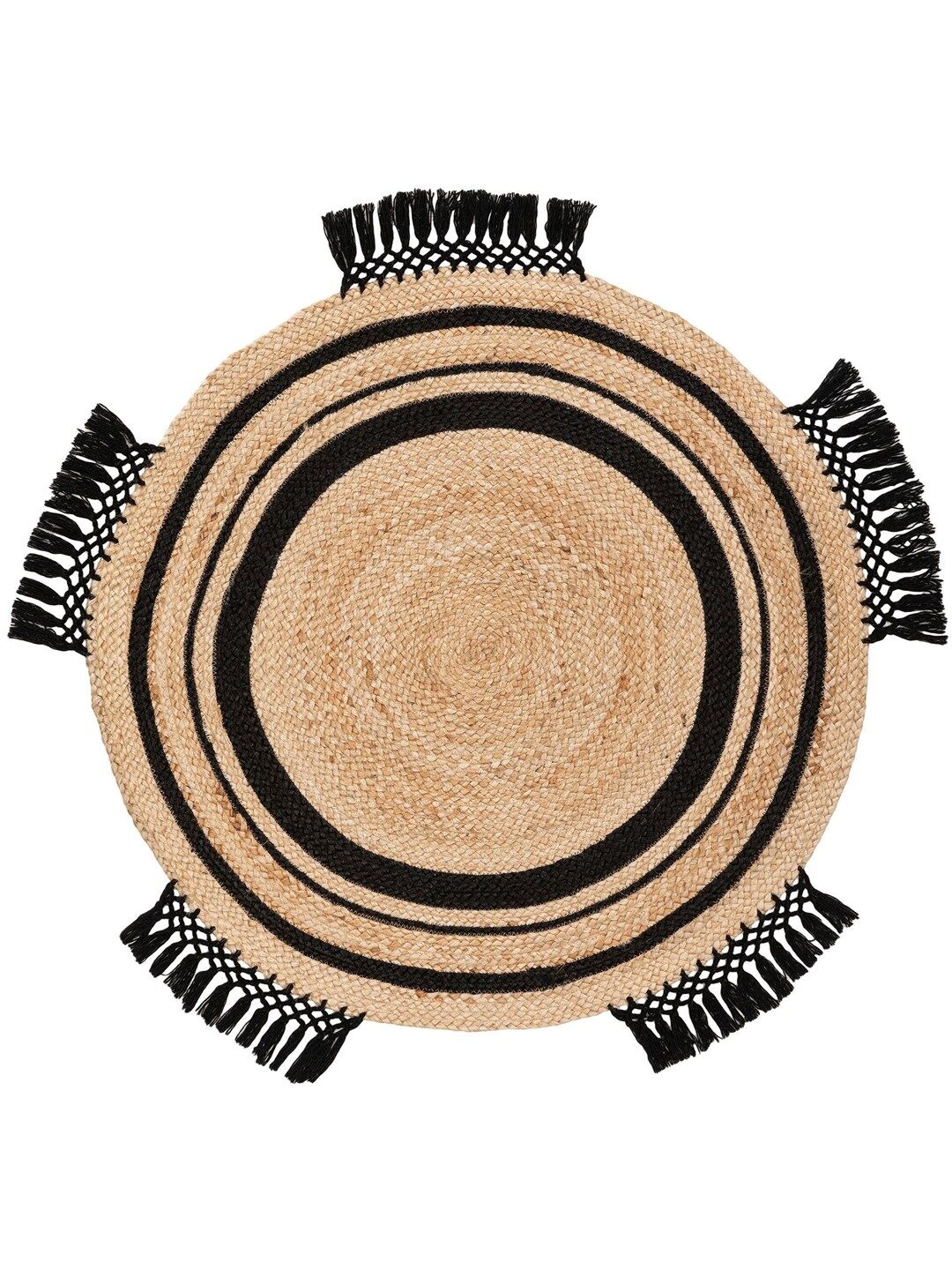 Szőnyeg kerek JUTTA 4 világosbarna boho boho r120