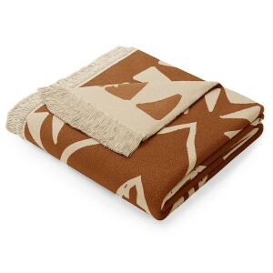 Одеяло AmeliaHome ZARIA кафяво принтирано 150x200 см - Паплан и Pléd
