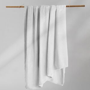 DecoKing HENRY bijeli reljefni pokrivač 220x240 cm, prebačen - Posteljina