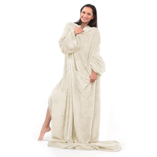 Takarăł LAZY Farbe creme uni 150x180